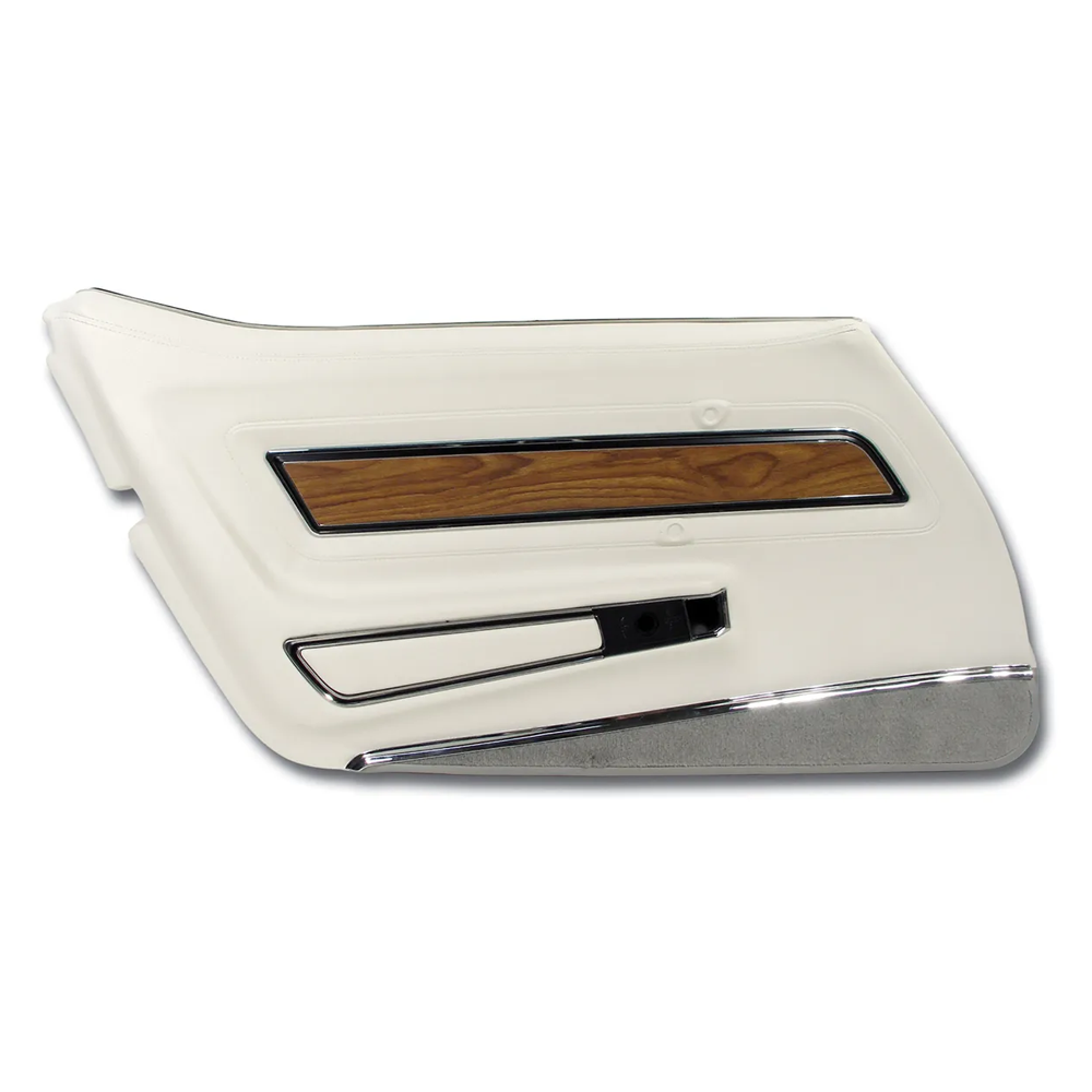 1976 Corvette C3 Door Panel - Deluxe W/Teak Insert - LH
