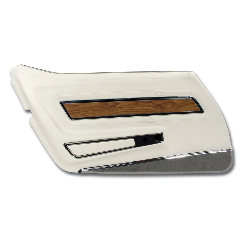 1976 Corvette C3 Door Panel - Deluxe W/Teak Insert - LH