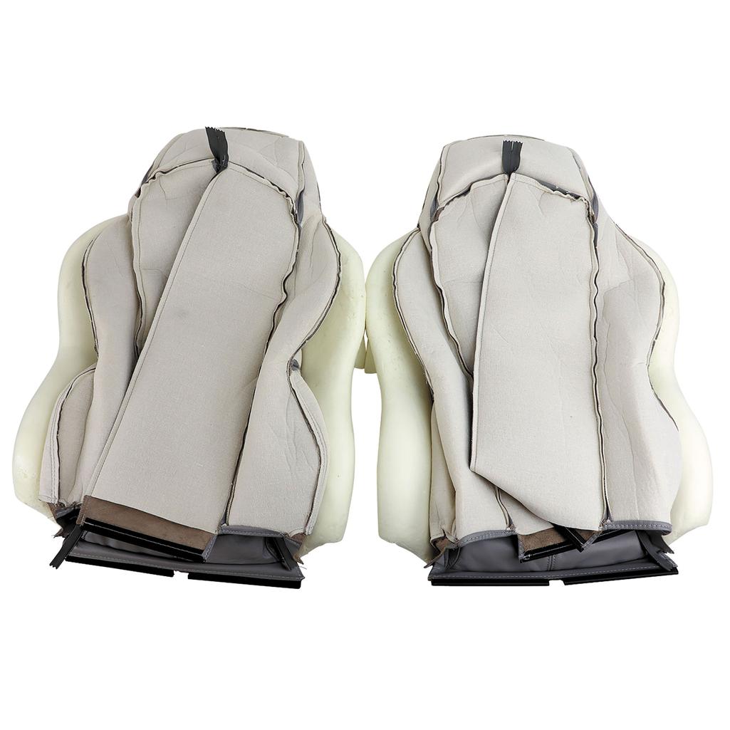 Mounted Leather Seat Covers - Gray detail