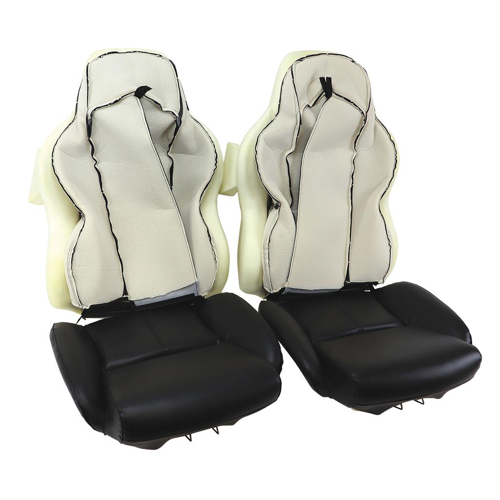 Mounted Leather-Like Vinyl Seat Covers - Black