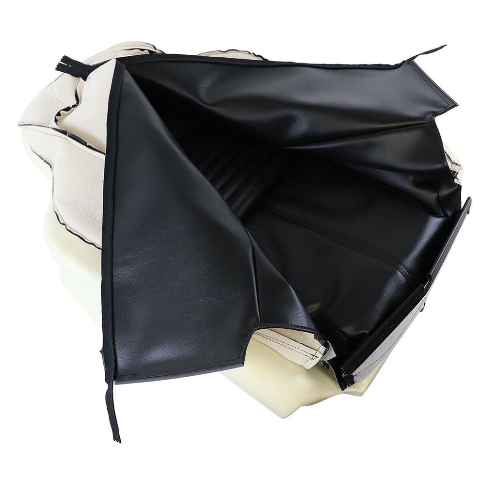 Mounted Leather-Like Vinyl Seat Covers - Black detail