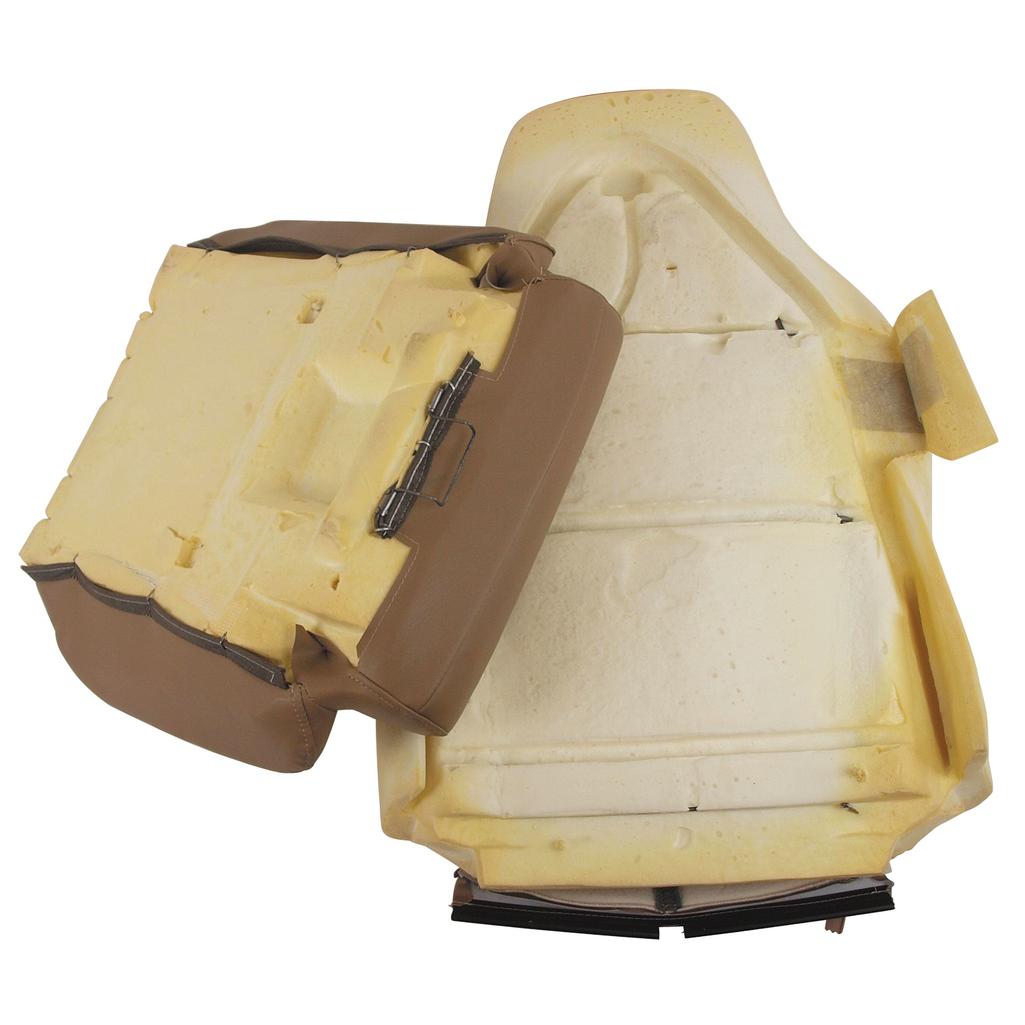 Mounted Leather-Like Vinyl Seat Covers - Beige detail