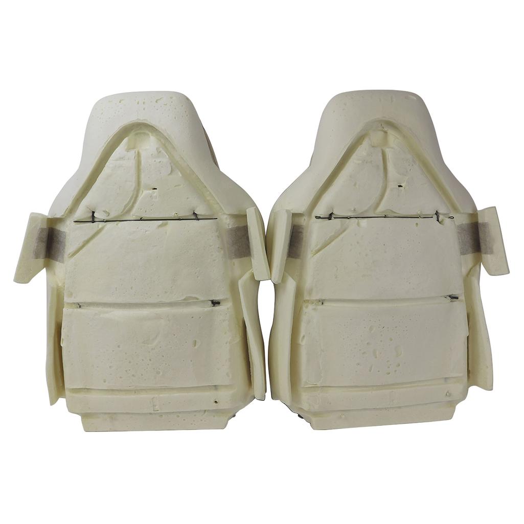 Mounted Leather-Like Vinyl Seat Covers - Gray detail