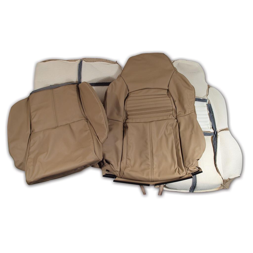 C4 1994-1996 Corvette Leather Seat Covers - Beige Standard