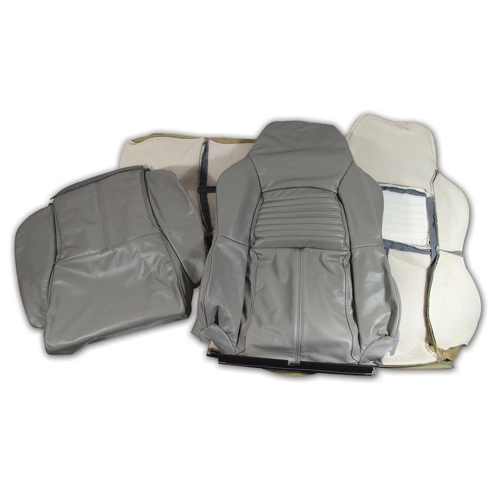 C4 1994-1996 Corvette Leather Seat Covers - Gray Standard
