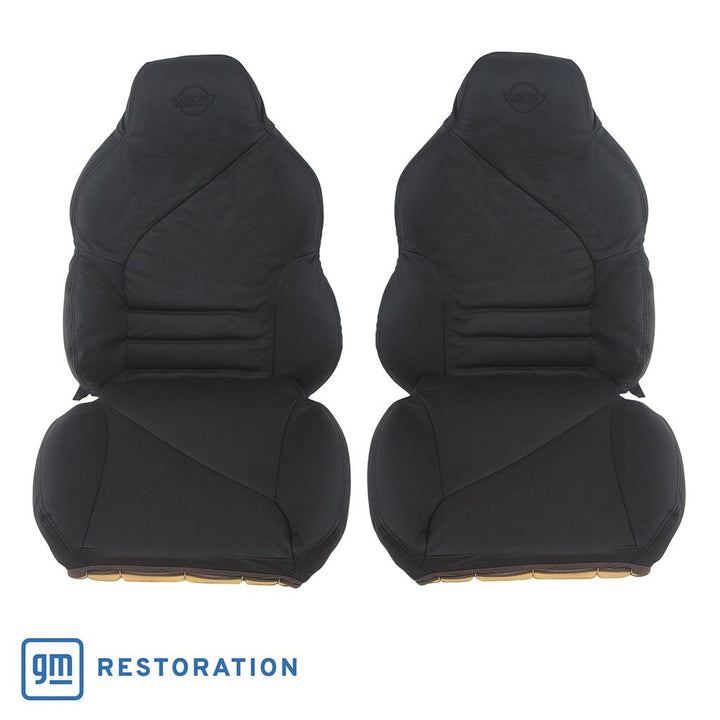 Reproduction Leather Sport Seat Covers - Black