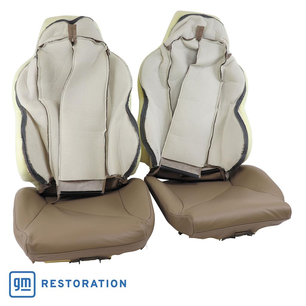 Reproduction Leather Sport Seat Covers - Beige