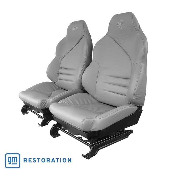 Reproduction Leather Sport Seat Covers - Gray