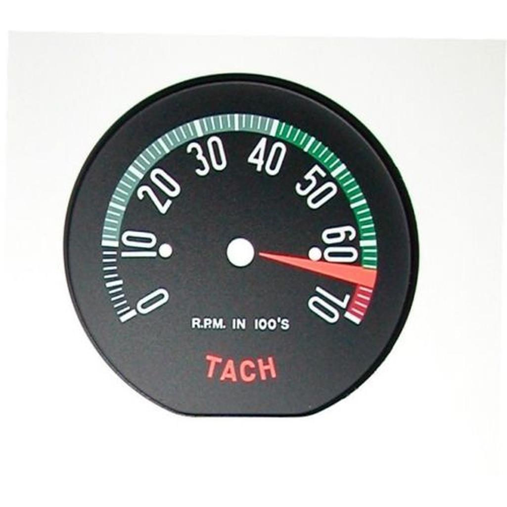 1960 Corvette C1 Tachometer Face Hi RPM 1960E