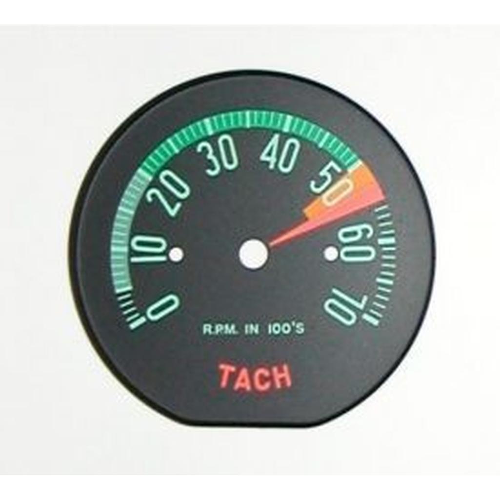 1960-1961 Corvette C1 Tachometer Face Low RPM