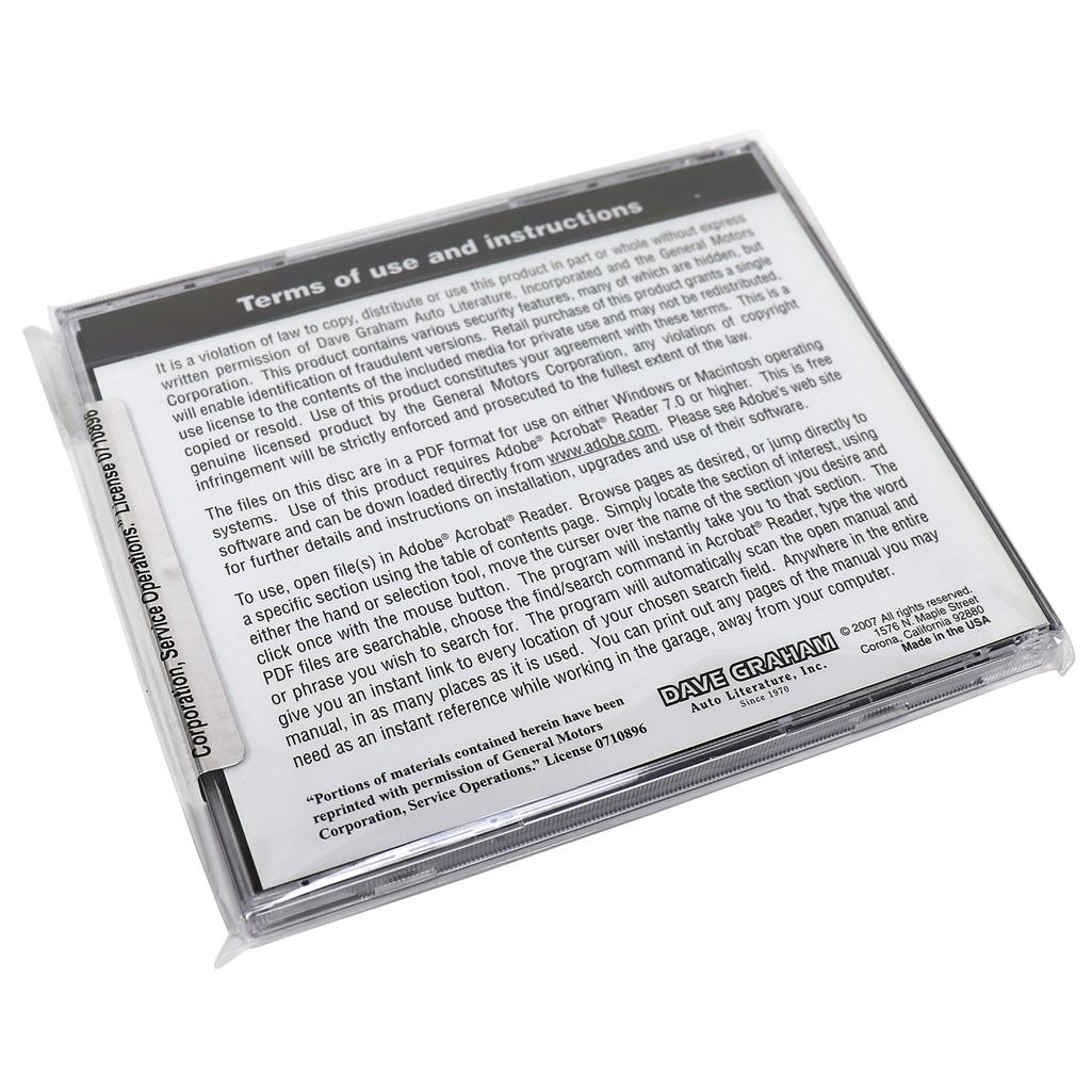 1958-1962 Corvette C1 Assembly Manual CD - Corvette