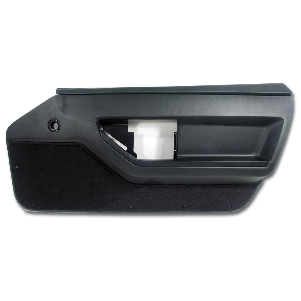 1986-1988 Corvette C4 Interior Package - Mounted Standard Leather Like Seats - Black W/Solid Inserts
