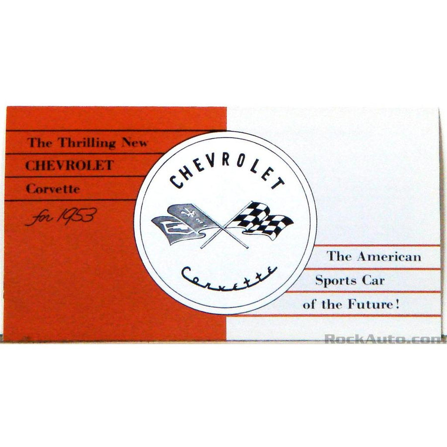 1953-1955 Corvette C1 Owners Manual, Corvette