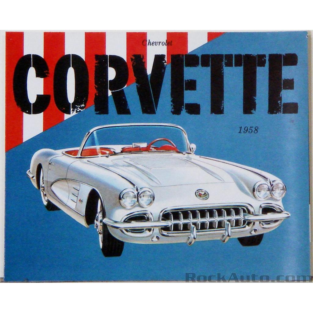1958 Corvette C1 Owners Manual, Corvette