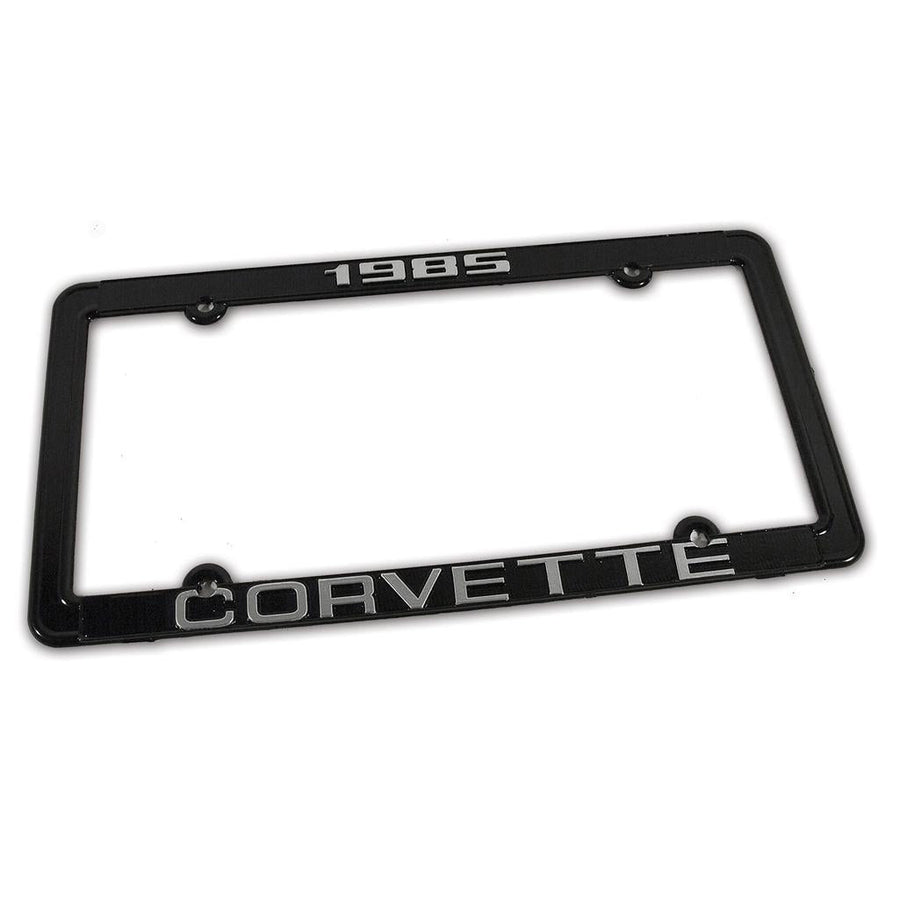 1985 Corvette C4 License Plate Frame, Corvette Black