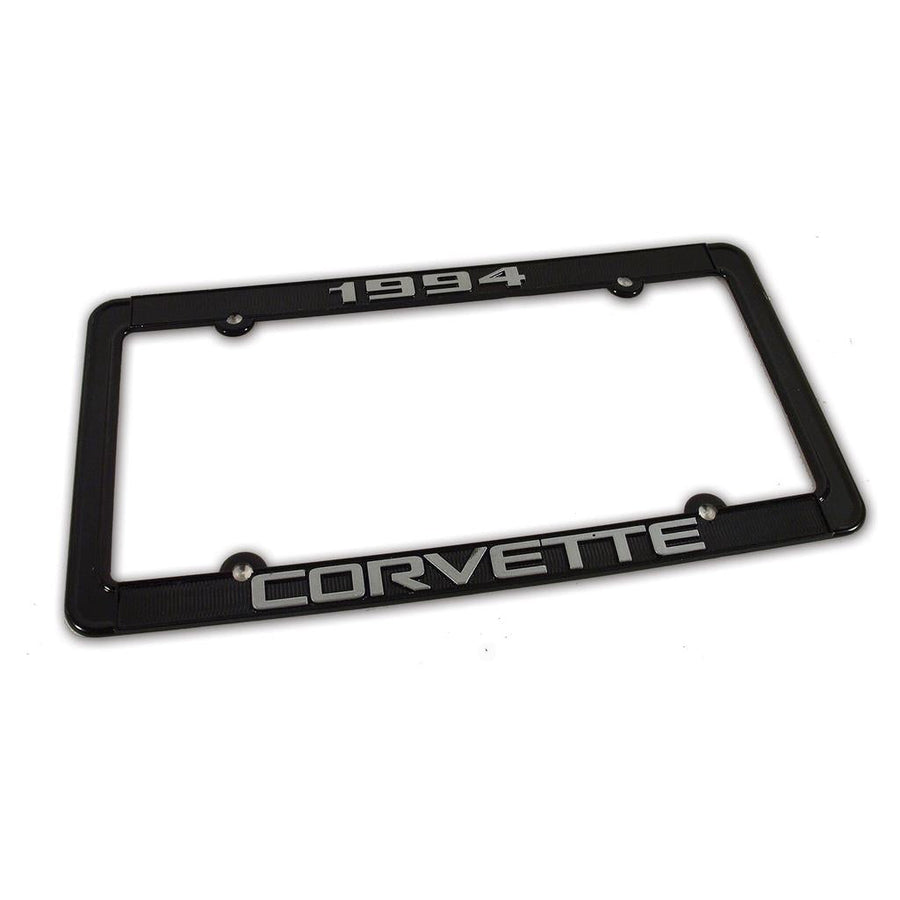 1994 Corvette C4 License Plate Frame, Corvette Black
