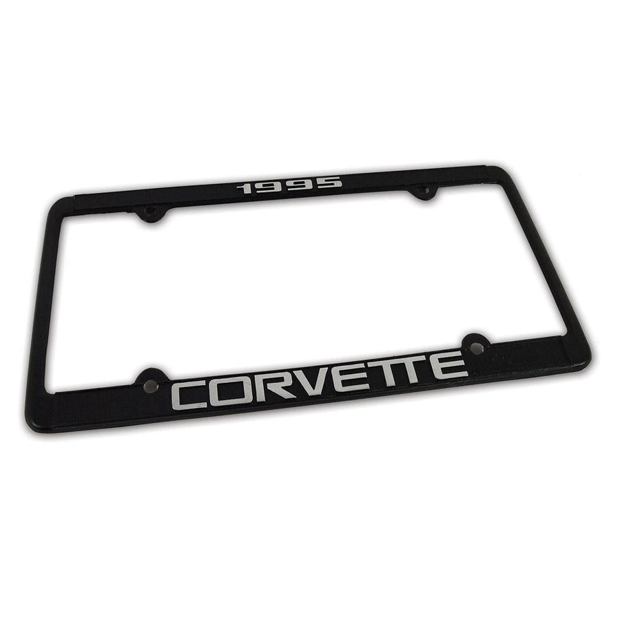 1995 Corvette C4 License Plate Frame, Corvette Black