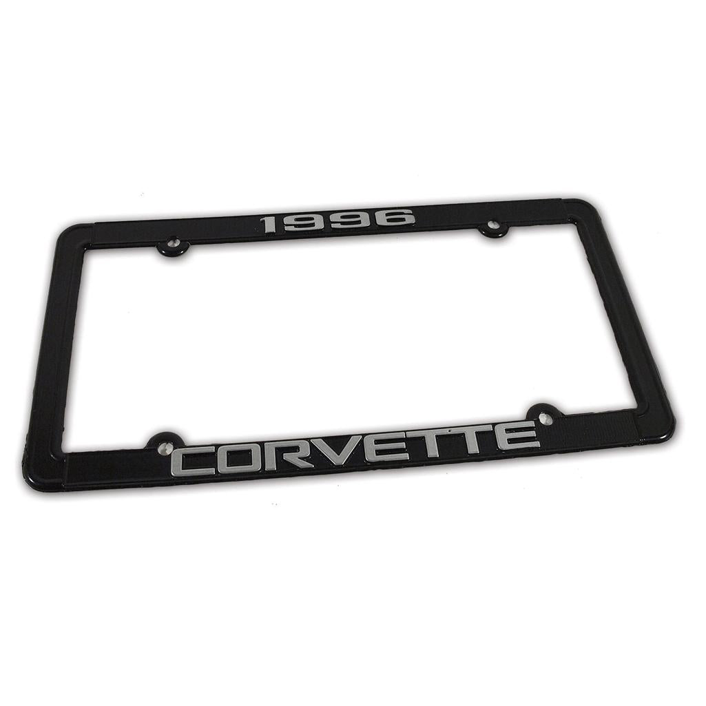 1996 Corvette C4 License Plate Frame, Corvette Black