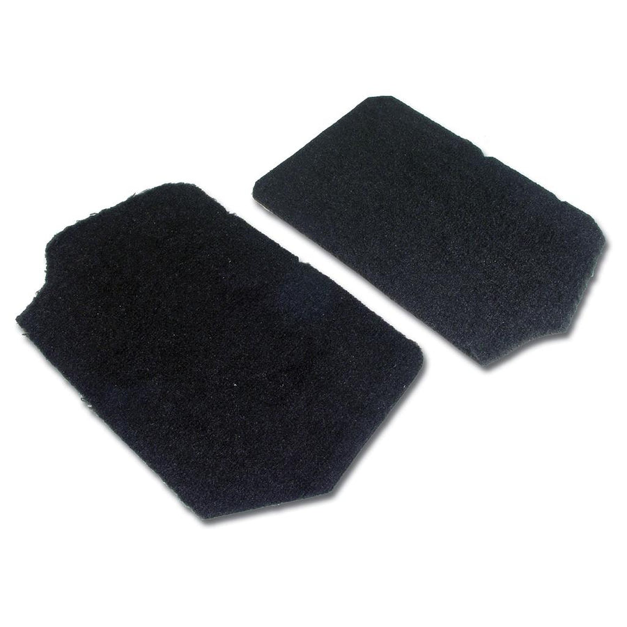 1990-1993 Corvette C4 FRONT SPEAKER COVER CARPETS, BLACK PILE