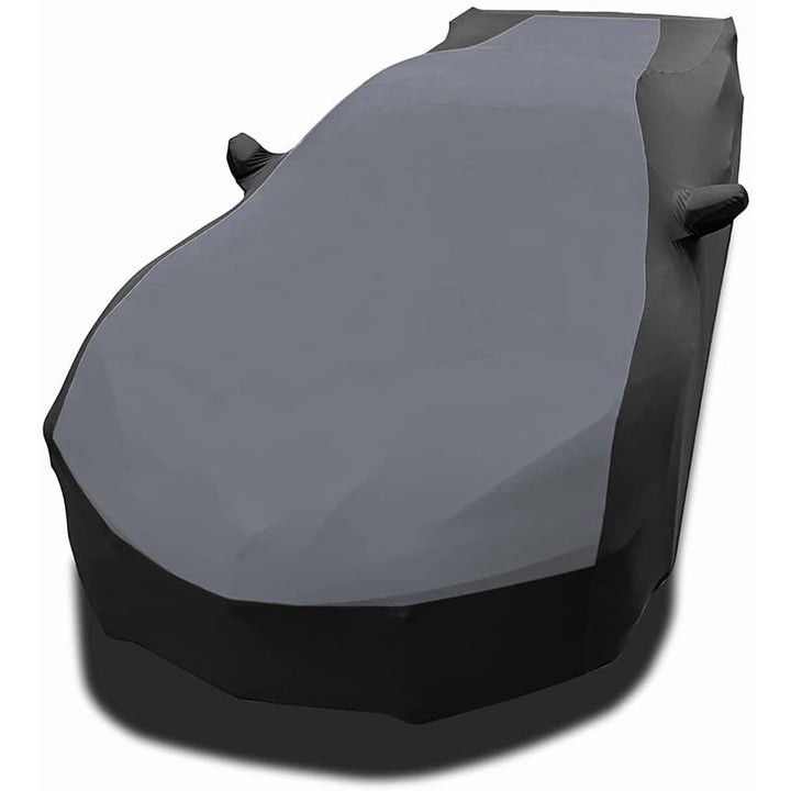 C8 Corvette Ultraguard Stretch Satin Sport Car Cover - Gray/Black - Indoor