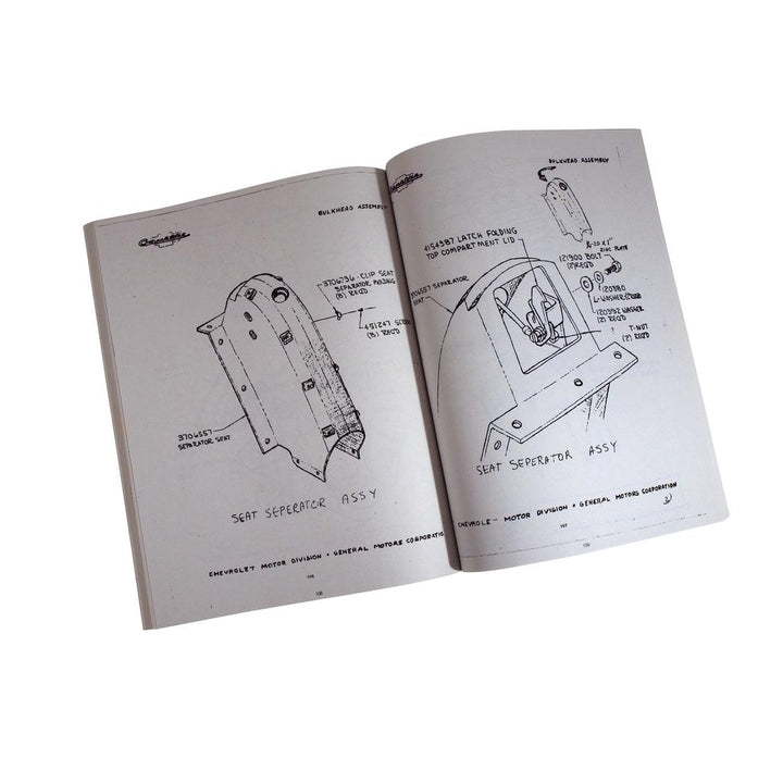 1953-1955 Corvette C1 Assembly Manual, Corvette - Bound