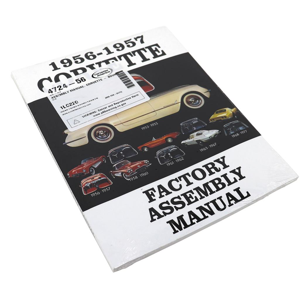 1956-1957 Corvette C1 Assembly Manual, Corvette - Bound