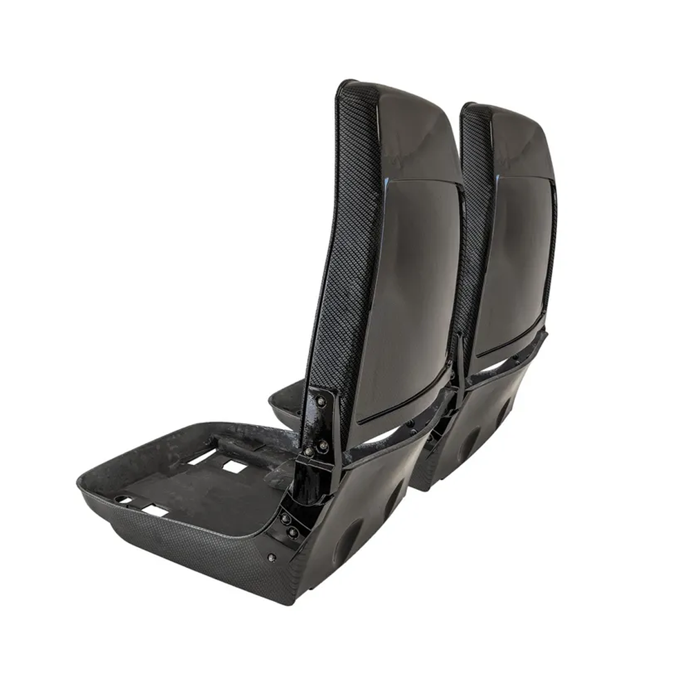 1978-1982 Corvette C3 Hydro Carbon Seat Frame & Hinge Car Set - Gloss