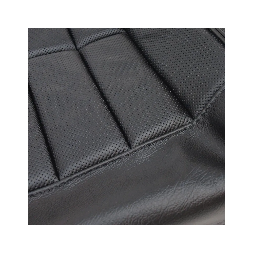1968 Corvette C3 Driver Leather Seat Covers - Black - Pair
