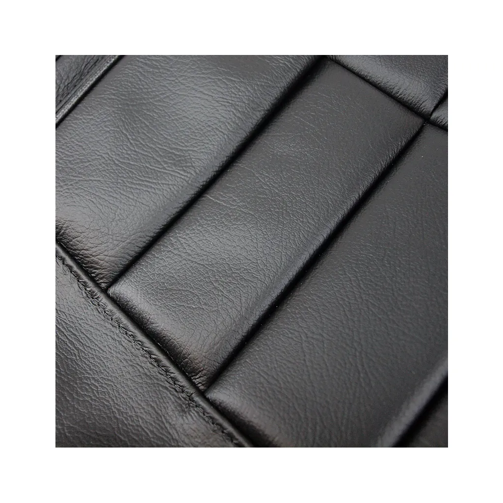 1969 Corvette C3 Driver Leather Seat Covers - Black - Pair
