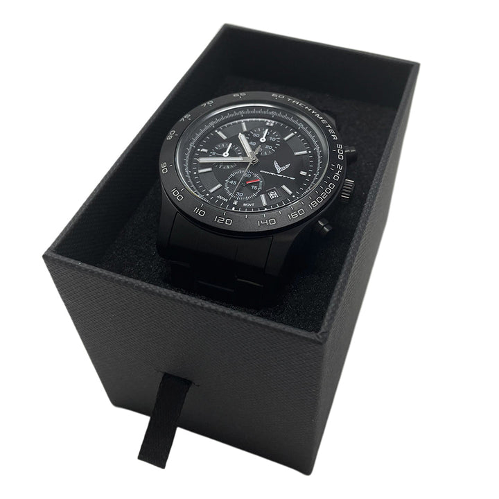 Next Generation Corvette Black Chronograph Watch