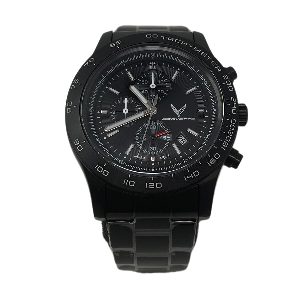 Next Generation Corvette Black Chronograph Watch