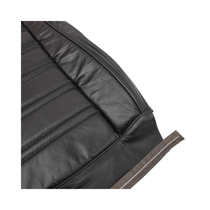 1976-1978 Corvette C3 Seat Covers - Driver Series - Black 100% Leather