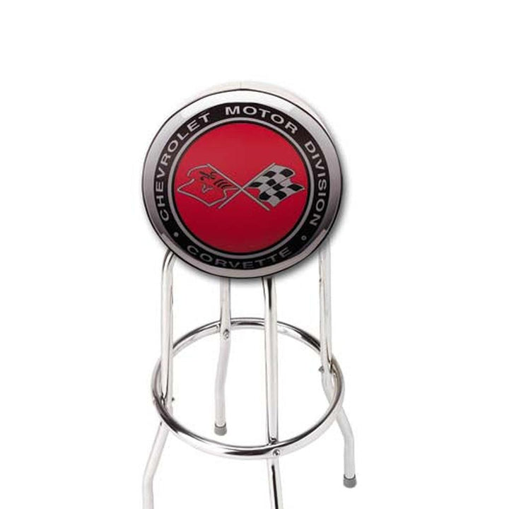 1968-1982 Corvette C3 Cross Flags Counter Stool