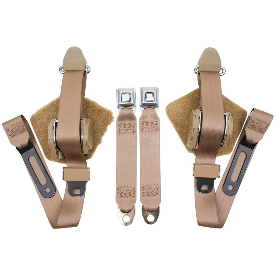 1984-1987 Corvette C4 Saddle Lap & Shoulder Seat Belts - Single Retractor