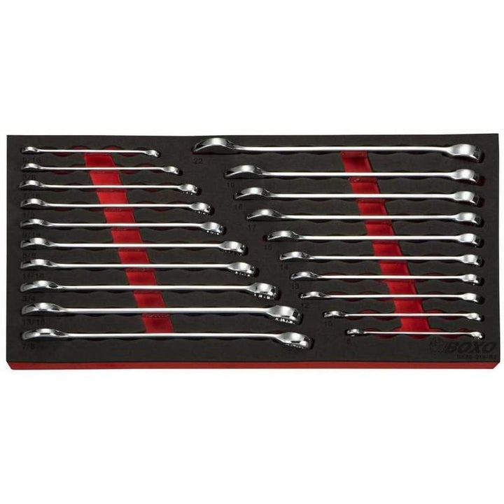 BOXO USA 185-Piece Metric and SAE Tool Set with 3-Drawer Hand Carry Box - Black