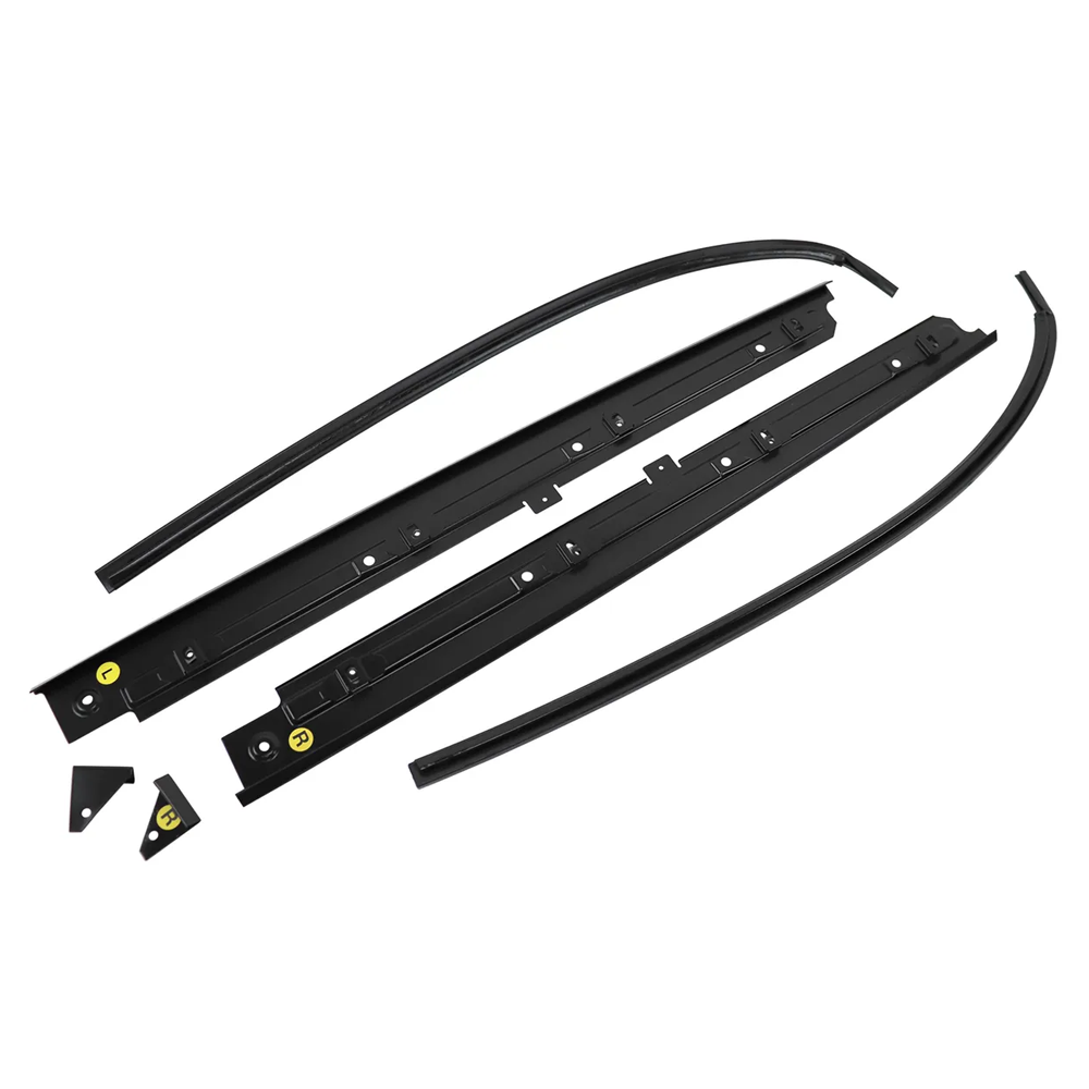 1979-1982 Corvette C3 T-Top Black Side Molding Set - 6Pc