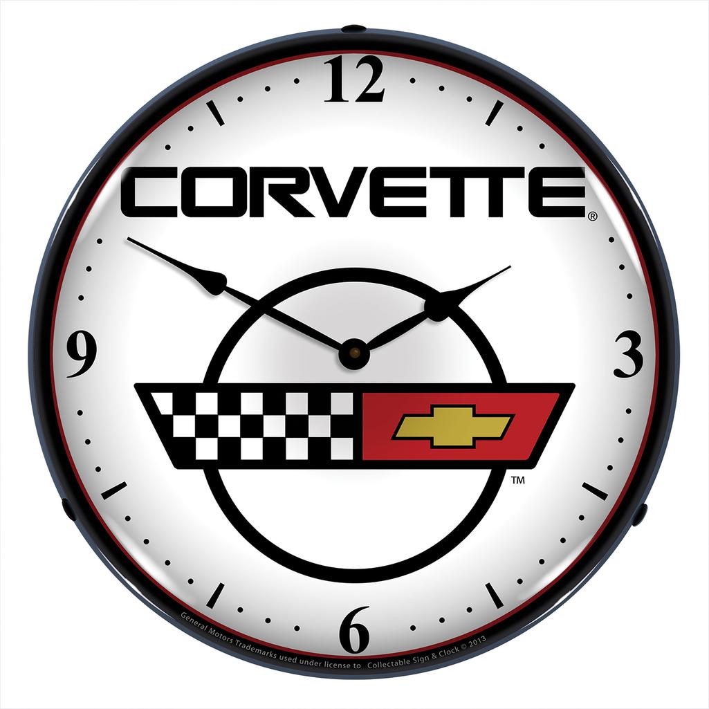 1984-1996 Corvette C4 LED Clock W/C4 Logo