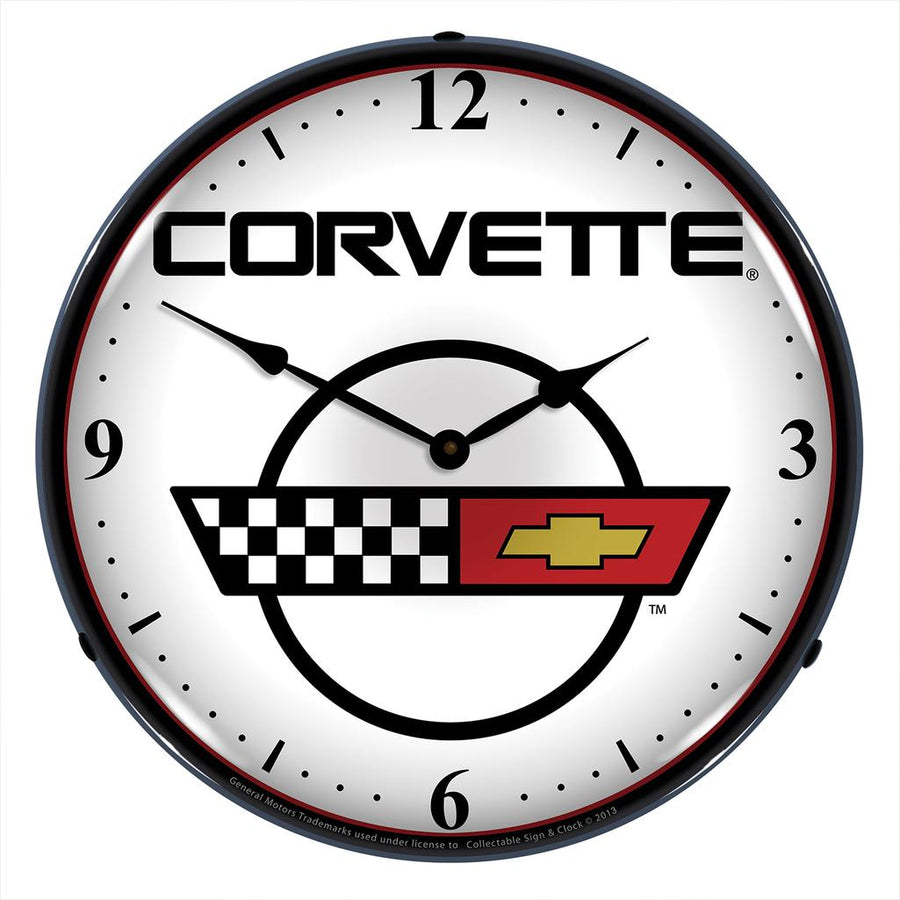 1984-1996 Corvette C4 LED Clock W/C4 Logo