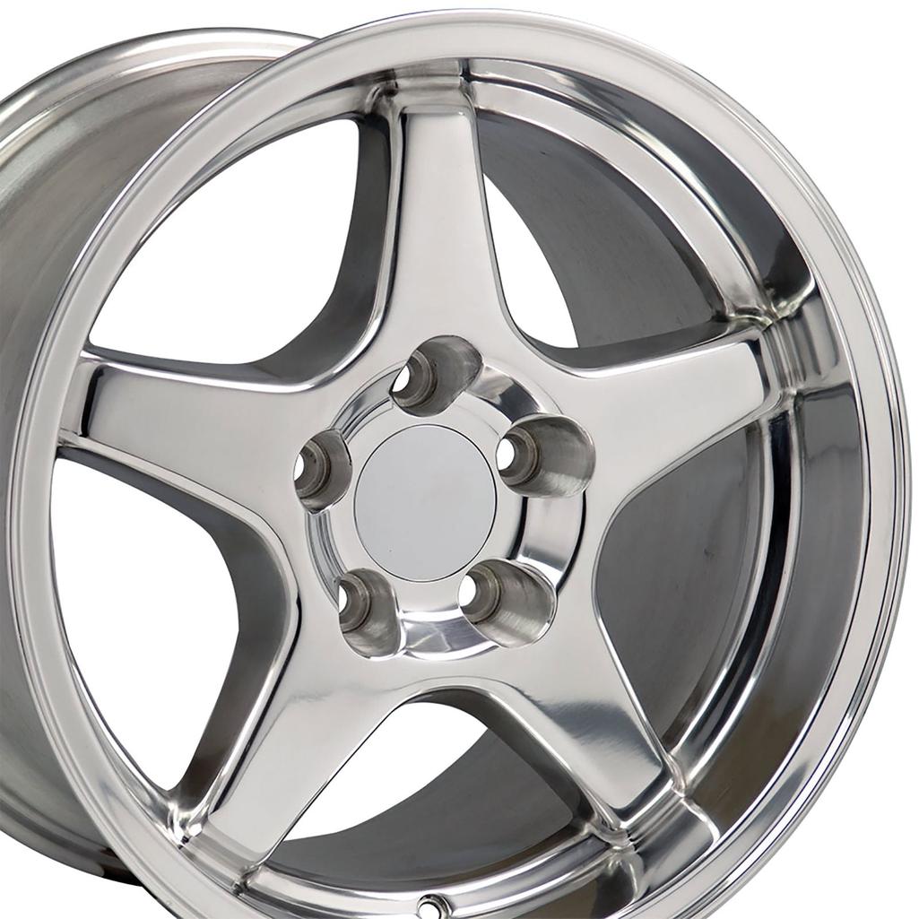1988-1996 Corvette C4 C4 ZR1 Style Replica Wheel - Polished 17X11