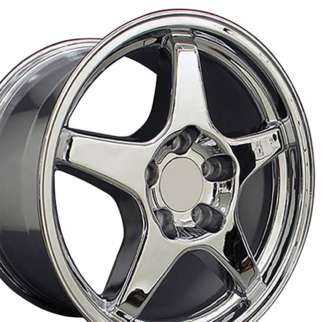 1988-1996 Corvette C4 ZR1 Style Replica Wheel - Chrome 17X9.5