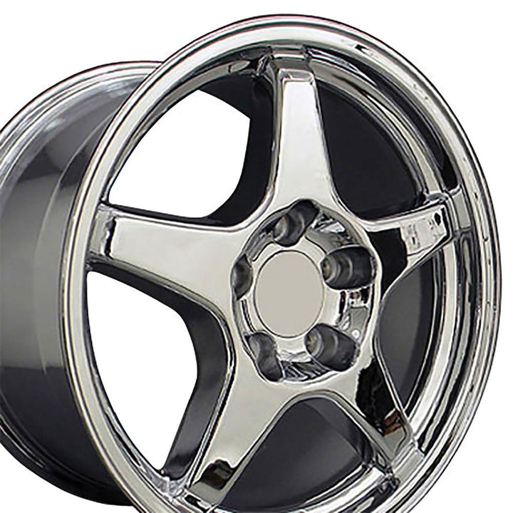 1988-1996 Corvette C4 ZR1 Style Replica Wheel - Chrome 17X9.5