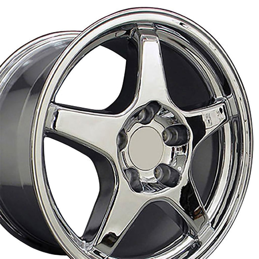 1988-1996 Corvette C4 ZR1 Style Replica Wheel - Chrome 17X9.5
