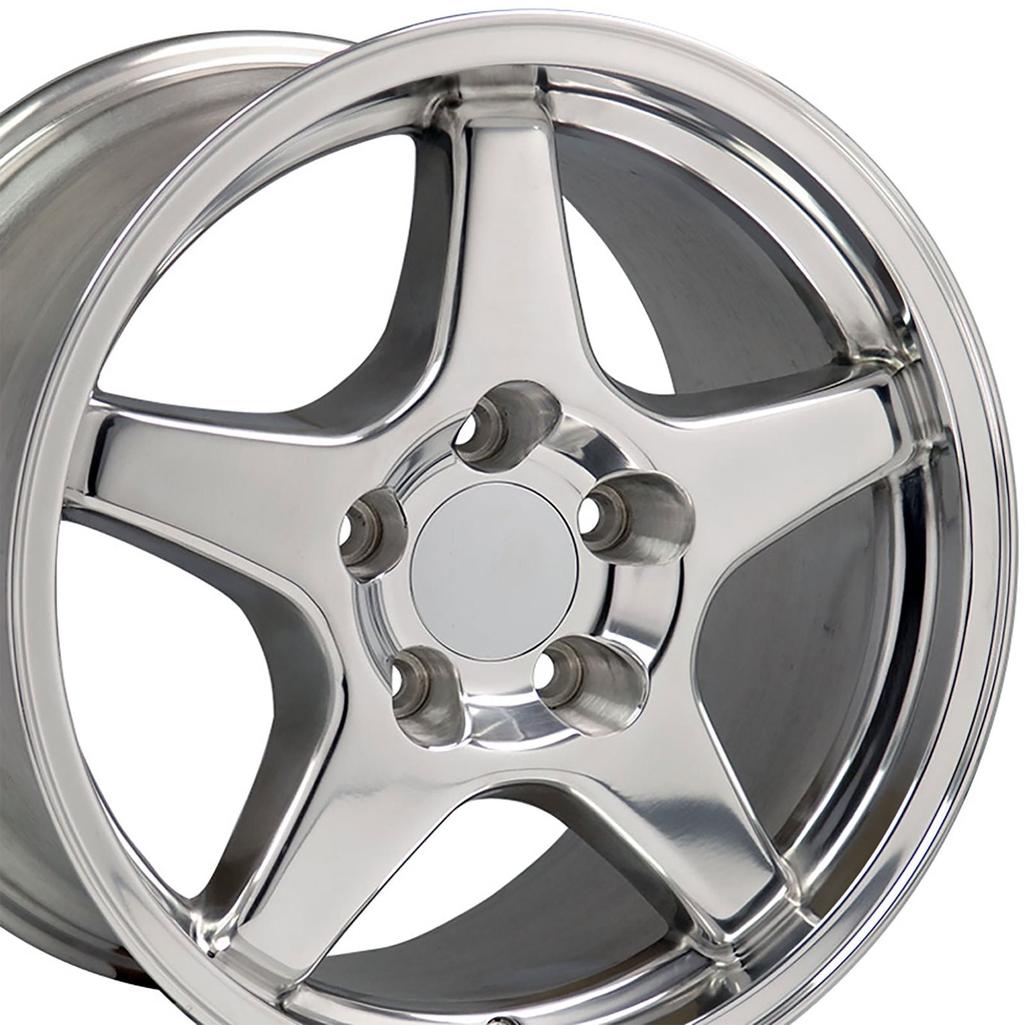 1988-1996 Corvette C4 ZR1 Style Replica Wheel - Polished 17X9.5