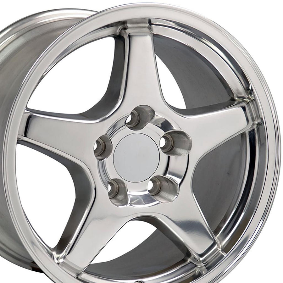 1988-1996 Corvette C4 ZR1 Style Replica Wheel - Polished 17X9.5