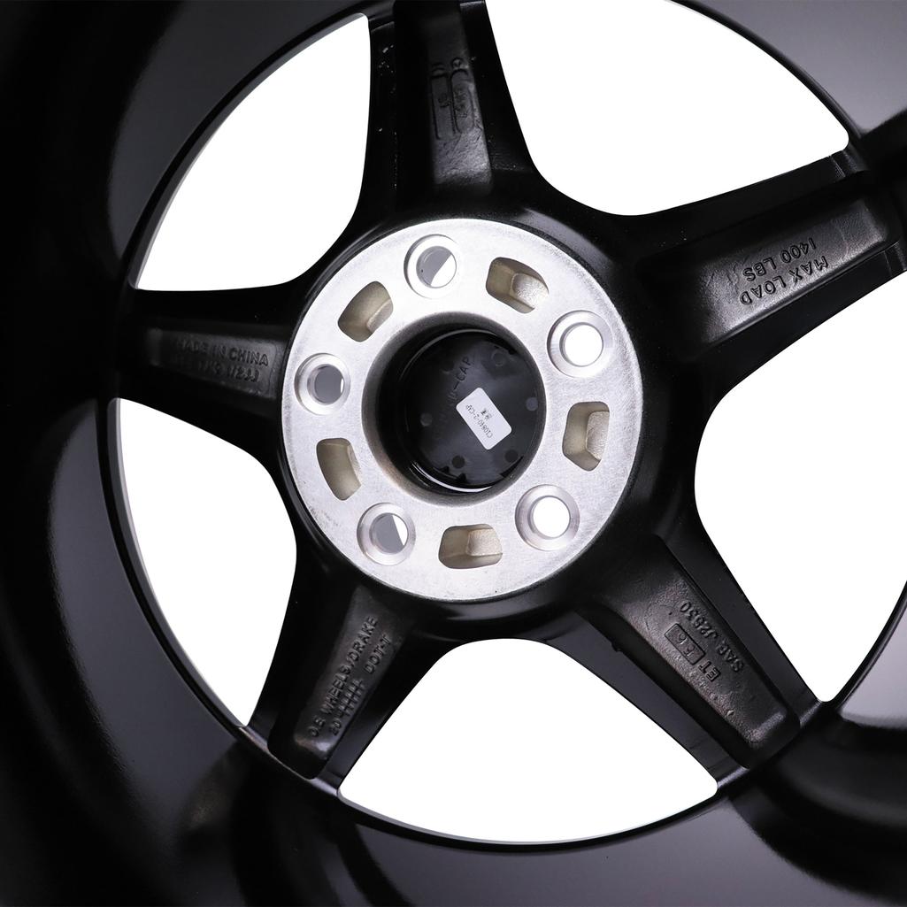 1988-1996 Corvette C4 ZR1 Style Replica Wheel - Black Machined Lip 17X9.5