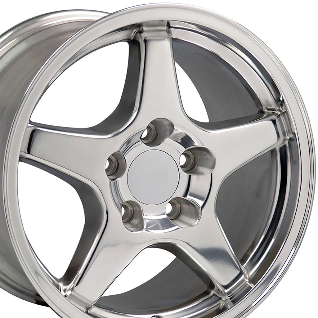 1988-1996 Corvette C4 ZR1 Style Wheel Set - Polished