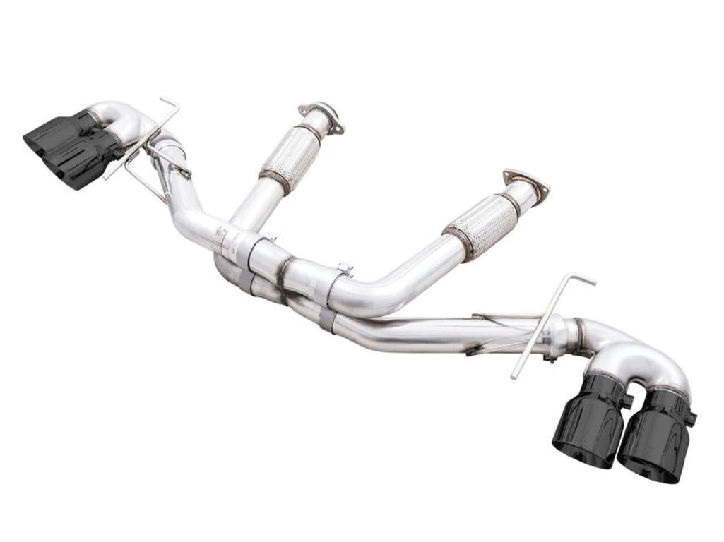 AWE Tuning 2020-2025 Chevrolet Corvette C8 Track Edition Exhaust with Diamond Black Tips