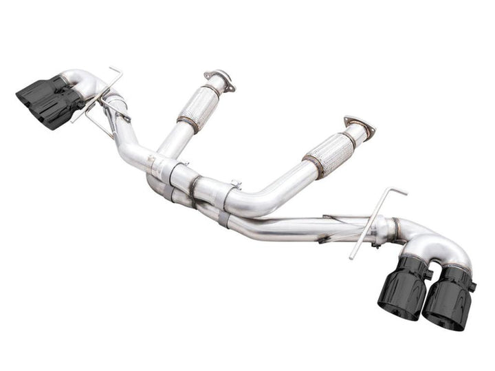 AWE Tuning 2020-2025 Chevrolet Corvette C8 Track Edition Exhaust with Diamond Black Tips