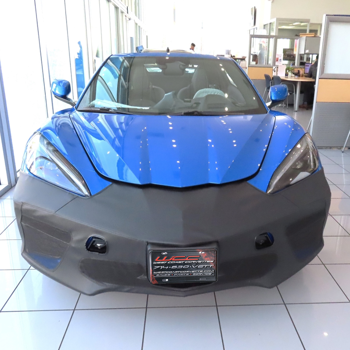 Corvette LeBra Custom Front End Car Bra - Black : C8 2020-2025 Base Without Z51 Splitter