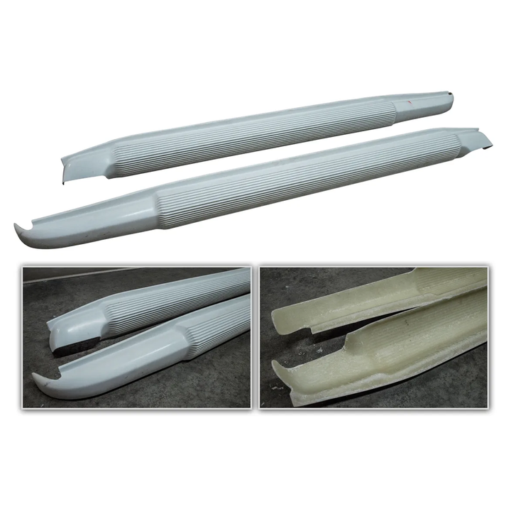 C3 1968-1974 Corvette Side Exhaust Kit - GM Sound - Fiberglass Covers - Aluminized Pipes - For Headers